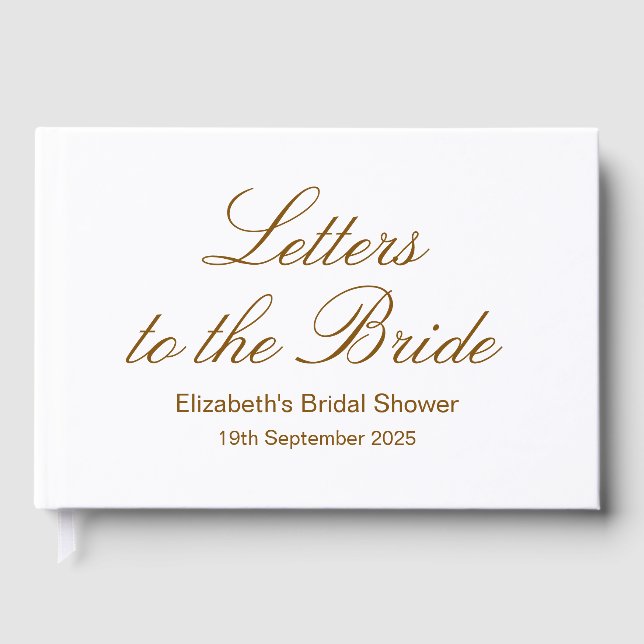 Custom Letters to Bride Scrapbook, Hen Do Scra Gästebuch (Vorderseite)