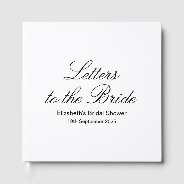 Custom Letters to Bride Scrapbook, Hen Do Scra Gästebuch (Vorderseite)