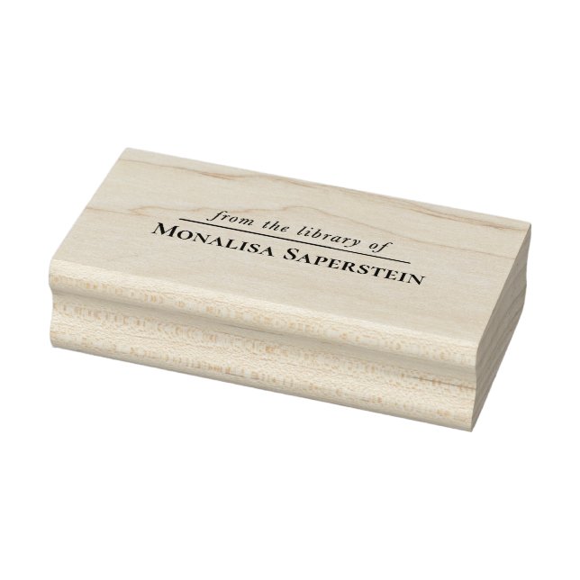 CUSTOM Library book stamp Gummistempel (Stempel)