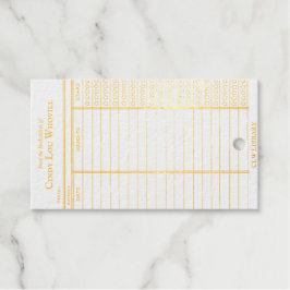 CUSTOM Library Card- Old School Geschenkanhänger