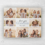 Custom Liebe You Oma Oma Grandkids FotoCollage<br><div class="desc">Love you Grandma! Beautiful modern family foto klebte gift for a beloved grandmother combines whimsical handwritten script with modern typography and layout. Fill this custom jigsaw puzzle with 8 favorite family fotos of grandchildren,  weddings and other life events and bring a smile to grandma's face for years to come.</div>