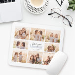 Custom Liebe You Oma Oma Grandkids FotoCollage Mousepad<br><div class="desc">Liebe,  Oma! Eine wunderschöne,  moderne Kollektion von Foto für eine geliebte Großmutter verbindet handgeschriebene Schrift mit moderner Typografie und Layout. Füllen Sie dieses benutzerdefinierte Mauspad mit 8 beliebten Fotos von Enkelkindern,  Hochzeiten und anderen Lebensereignissen und bringen Sie Oma für die nächsten Jahre ein Lächeln ins Gesicht.</div>