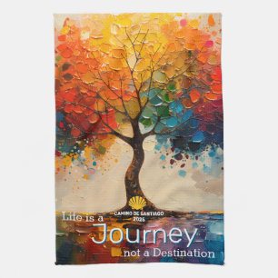 Custom Life ist eine Reise nicht ein Ziel Geschirrtuch