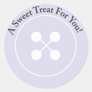 Custom Lila Button Baby Showsticker Runder Aufkleber
