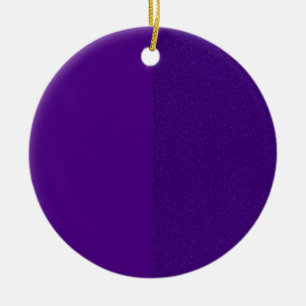 Custom Lila Glitzer Side Ornament