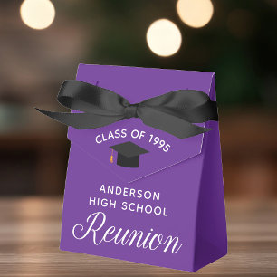 Custom Lila High School Wiedersehen-Partys Geschenkschachtel