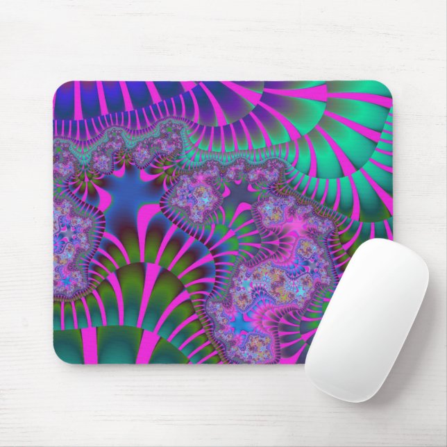Custom Lila Rainbow Melt Mouse Pad Mousepad (Mit Mouse)