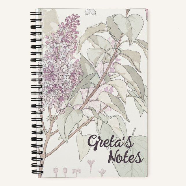 Custom Lilac Notizbuch (Vorderseite)