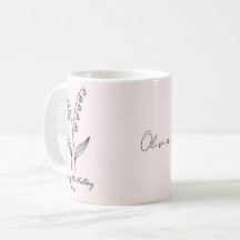 Custom Lily of the Valley Individuelle Name Tasse