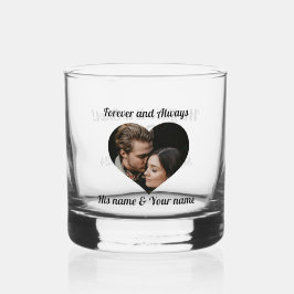 Custom Liquor and Whiskey Glass for Couples Whiskyglas