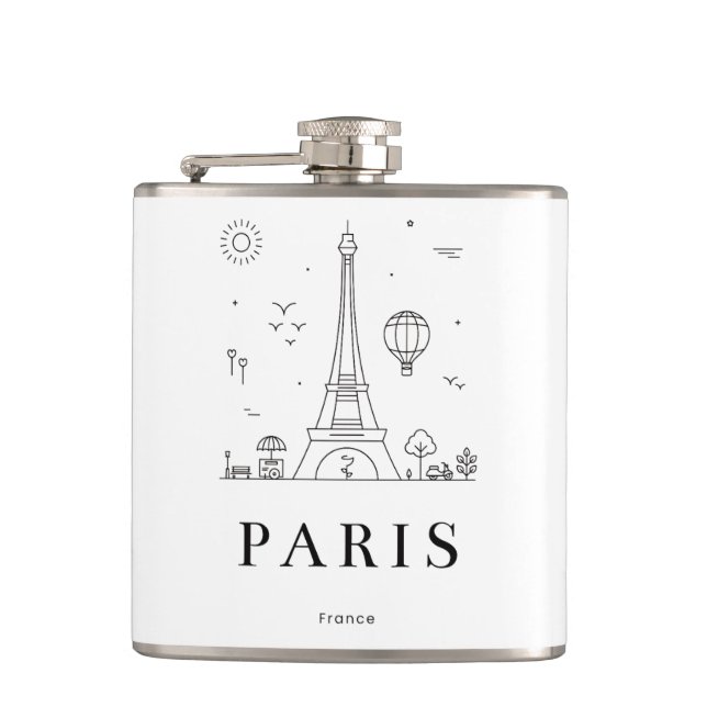 Custom Liquor Flask – Personalized Vinyl Flask for Flachmann (Vorderseite)