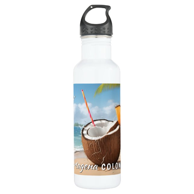 Custom Location Coco Loco Edelstahlflasche (Vorderseite)