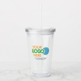 Custom Logo Acryl-Tumbler mit Stroh kein Minimum Acryltrinkbecher