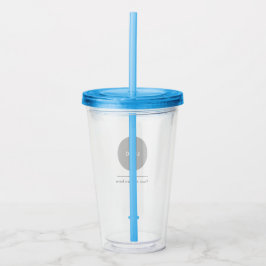 Custom Logo Acrylic Tumbler with Straw No Minimum Acryltrinkbecher