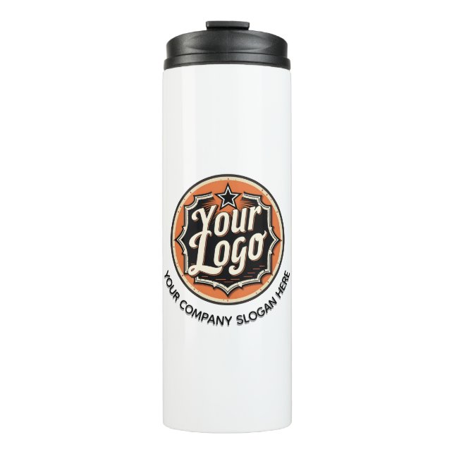 Custom Logo and Text Business Thermosbecher (Vorderseite)