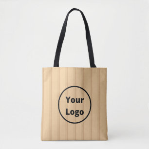 Custom logo brown stripes tasche