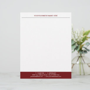 Custom Logo Business Letterhead - Your Colors Briefbogen