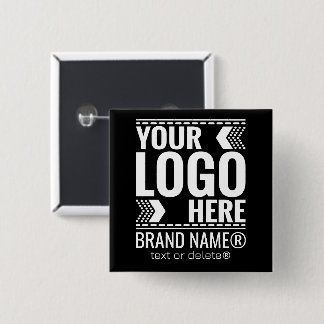 Custom Logo, Business or Brand Logo Personalized  Button