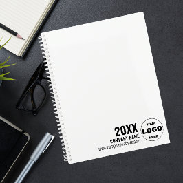 Custom Logo Business Planner 2026 - Schwarzweiß Planer