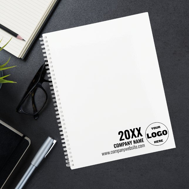 Custom Logo Business Planner 2026 - Schwarzweiß Planer (Custom Logo Business Planner 2026 – Black & White)