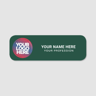 Custom Logo Employee magnetic or safety pin Namensschild