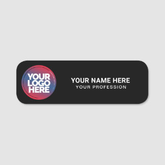 Custom Logo Employee magnetic or safety pin Namensschild