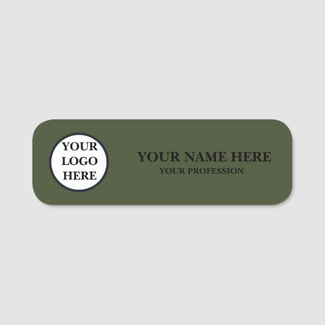 Custom Logo Employee Name Tag Badge (Devant)