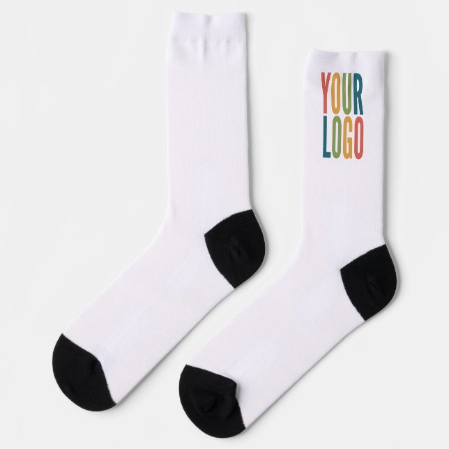 Custom Logo Here | Add Your Own Design Socken (Linkes Detail)