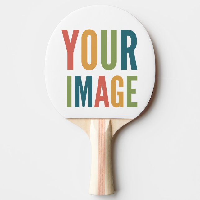 Custom Logo Here | Add Your Own Design Tischtennis Schläger (Vorderseite)