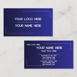 Custom Logo Name Minimalist Modern Professional Visitenkarte