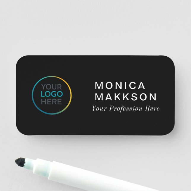 Custom  Logo Name Tag Namensschild (Beispiel)