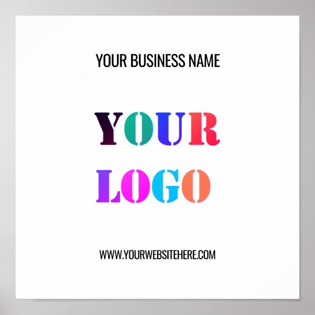 Custom Logo Name Website Promotional Personalized  Poster (Vorne)
