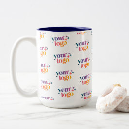 Custom Logo Pattern Employee Mug Zweifarbige Tasse