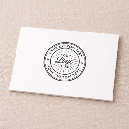 Custom Logo Personalized Business Branding Seal Dankeskarte