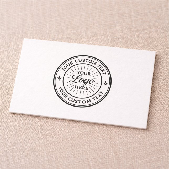 Custom Logo Personalized Business Branding Seal Visitenkarte (Von Creator hochgeladen)