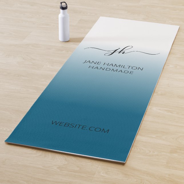 Custom Logo Promotional Business Teal Exercise Mat Yogamatte (Beispiel)