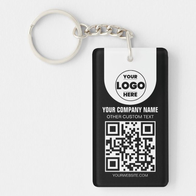 Custom Logo & QR Code Keychain | Business Promo Gi (Devant)