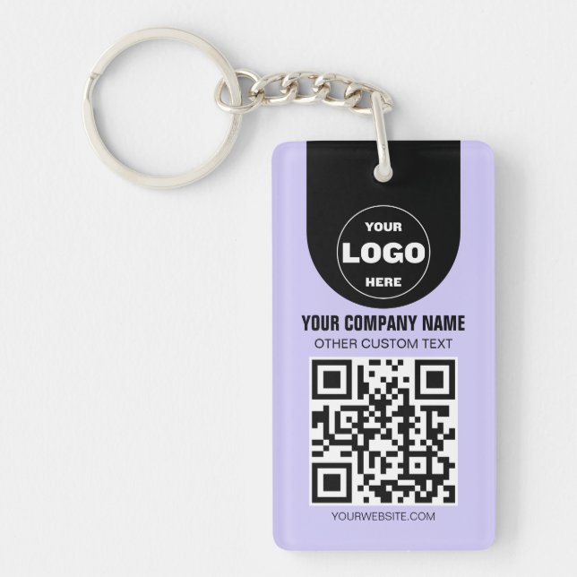 Custom Logo & QR Code Keychain | Business Promo Gi (Devant)