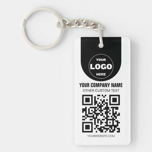 Custom Logo & QR Code Keychain | Business Promo Gi (Devant)