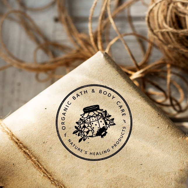 Custom Logo Small Business & Handmade Products Gummistempel (Von Creator hochgeladen)
