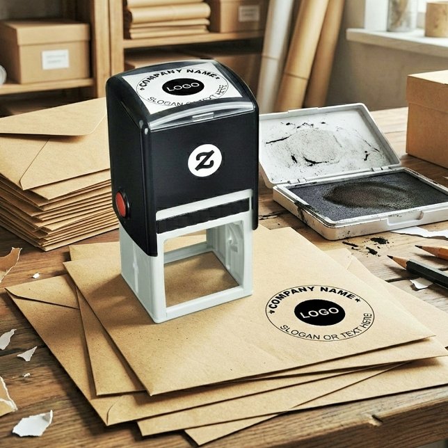 Custom Logo Stamp for Paper (Business Name Seal) Permastempel (logo stamp for paper bags)