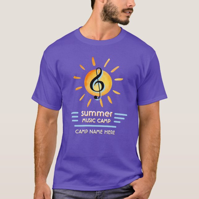 Custom Logo Summer Music Camp Festival T - Shirt (Vorderseite)