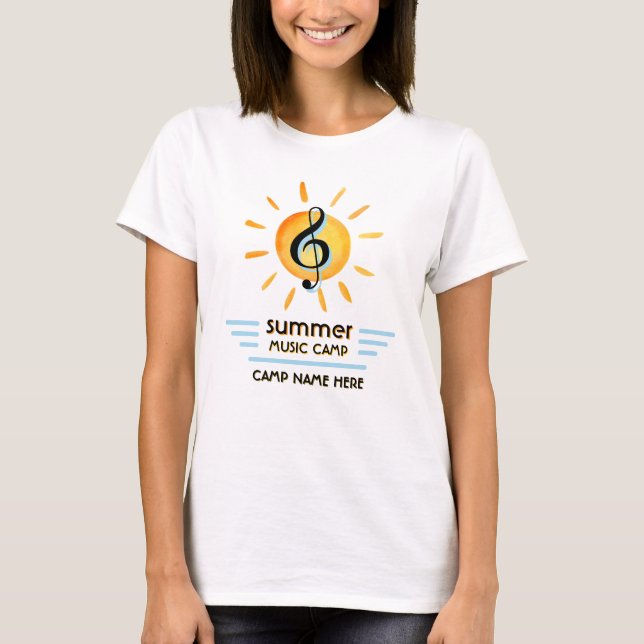 Custom Logo Summer Music Camp Festival T - Shirt (Vorderseite)