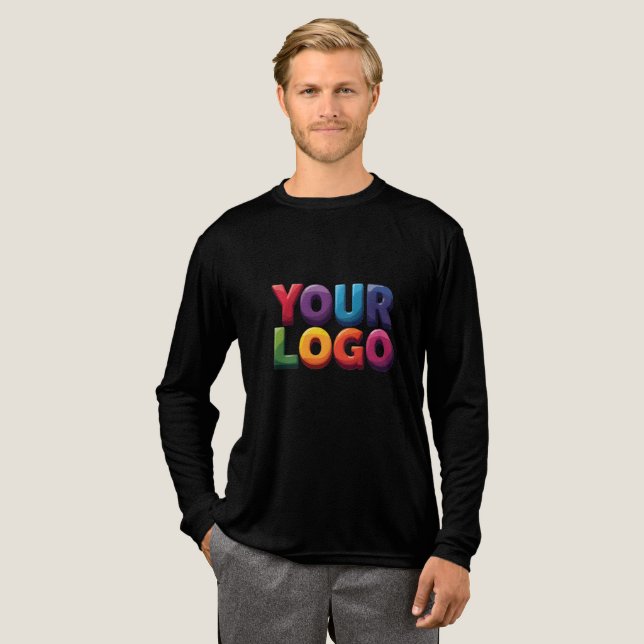 Custom Logo|Upload Your Logo | Business & Brand  Tri-Blend Shirt (Volle Vorderseite)
