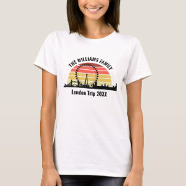 Custom London Vacation Sunset Women's T-Shirt