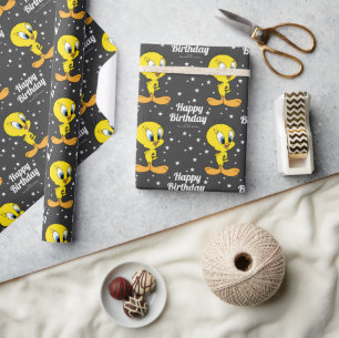 Custom LOONEY TUNES™ TWEETY™ Happy Birthday Geschenkpapier