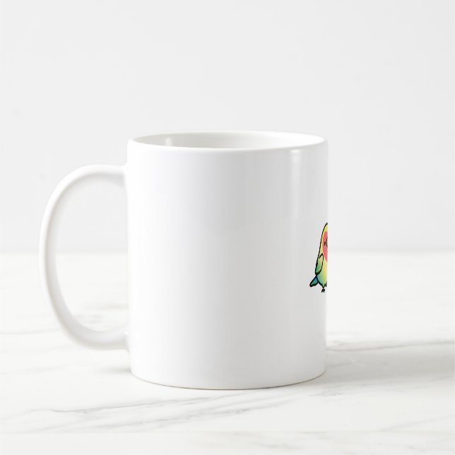 CUSTOM: Lovebird-Paar Kaffeetasse (Links)