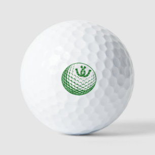 Custom Lucky Horseshoe Grafik, Personalisiert Luck Golfball