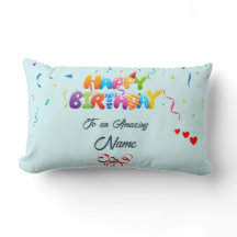 Custom Lumbar Pillow - Perfektes Geburtstagsgesche