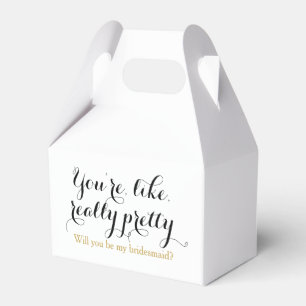 Custom lustig wirst du meine Hochzeit mit Brautmäd Geschenkschachtel